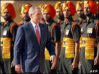 Bush in India